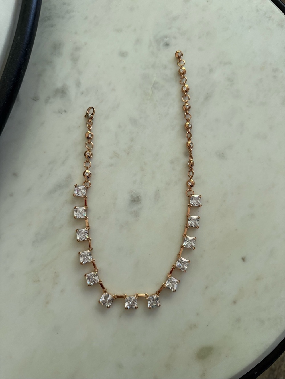 henri bendel Rose Gold Adjustable Collar Necklace - Picture 3 of 5